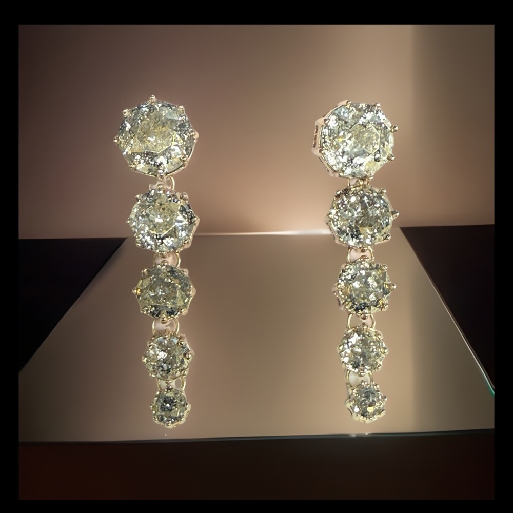 Rachel Parcell Sparkling Silver Earrings